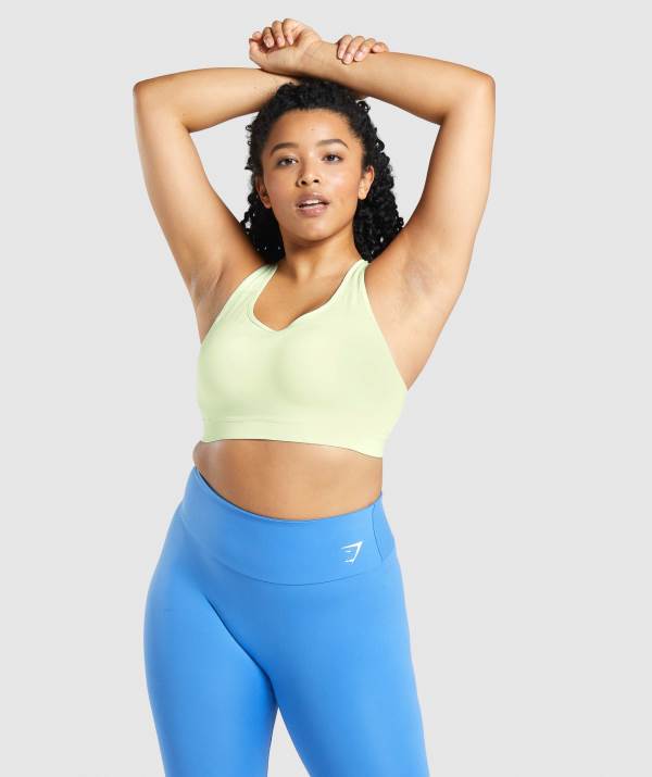 Damske Športové Podprsenky Gymshark Open Back Svetlo Zelene | IU3094625